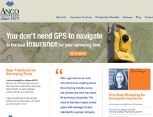 Tablet Screenshot of insuranceforsurveyors.com